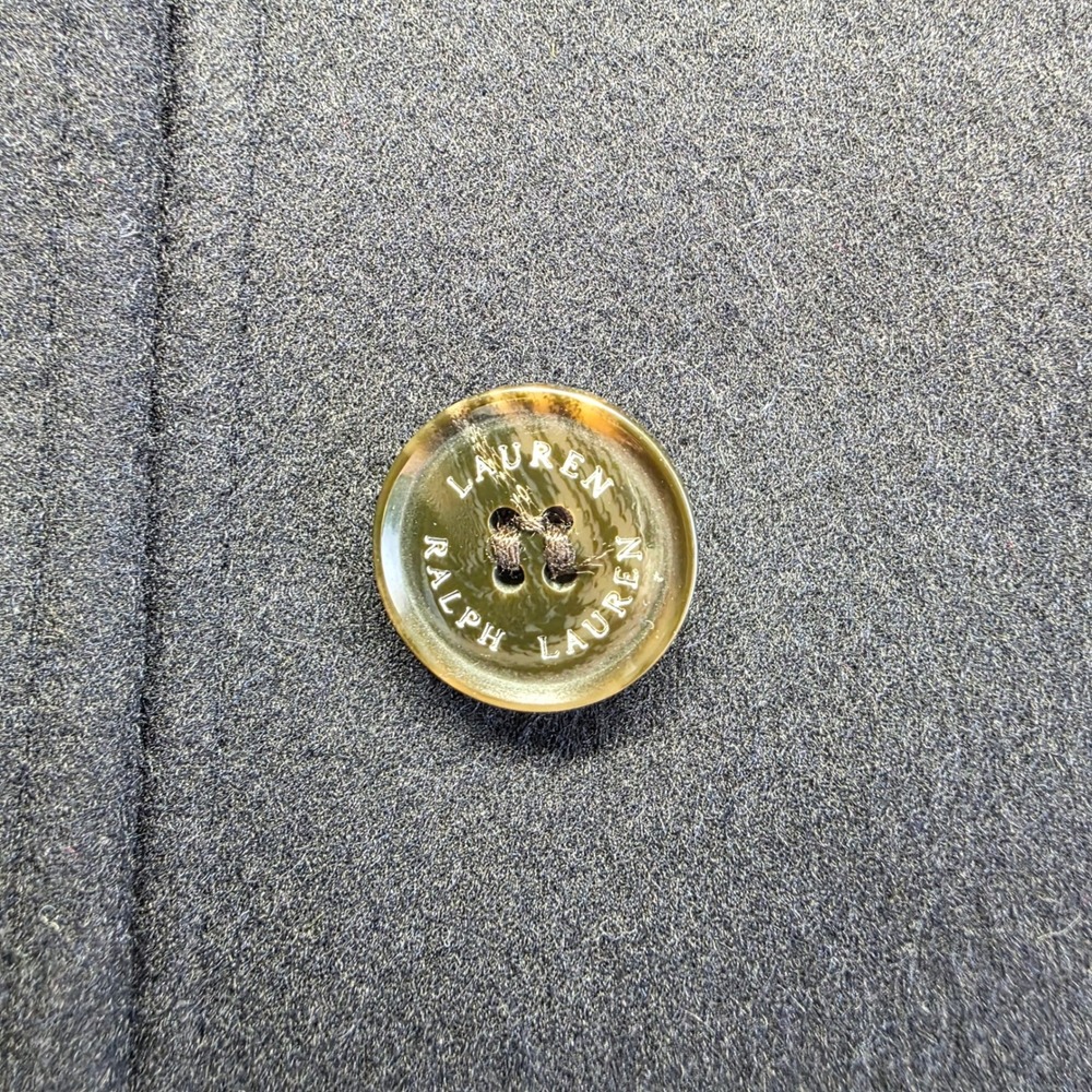 Lauren Ralph Lauren sz‎ 8 Aline Wool Blend Removable Hood Coat Regal Navy Blue - Picture 14 of 14
